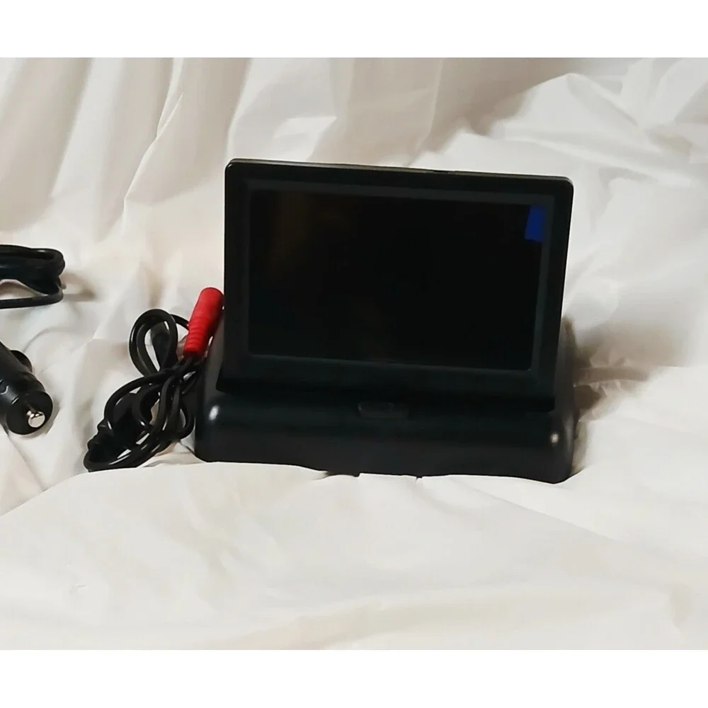 Rear Facing Car Seat Monitor AML017 4.3in LCD Wired Rear View Camera *Open Box